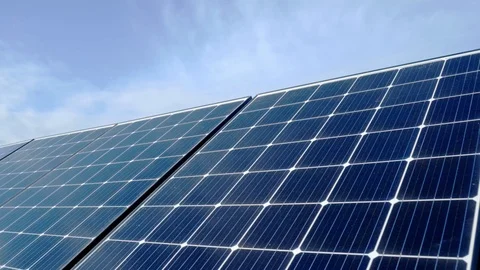 Solar panels timelapse Stock Footage 121175362