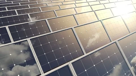 Solar Panels Under The Sun 1 Vídeos de archivo 134493701