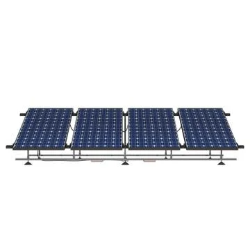 Solar panels on a white background. Isolate. Stock Photos