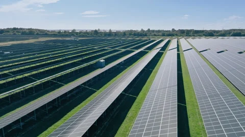 Solar Park Stock Footage 263803622