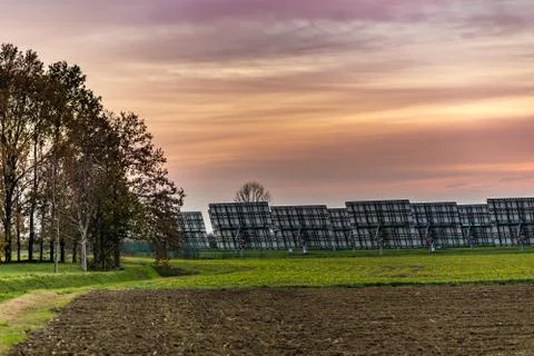 Solar park Stock Photos