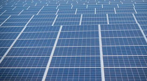 Solar park Stock Photos