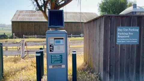 Solar Parking Payment Machine Stock Footage 250192645