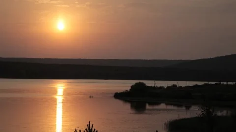 Solar path on the water Stock Footage 59788739