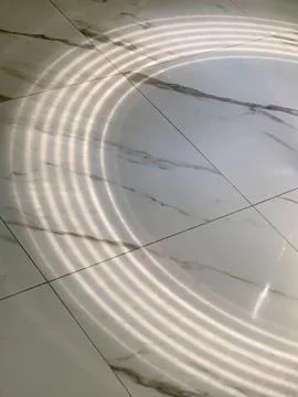 Solar pattern on floor Stock Photos