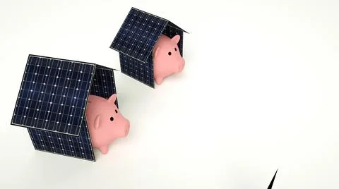 Solar pig Stock Illustration