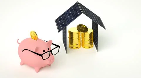 Solar pig Stock Illustration