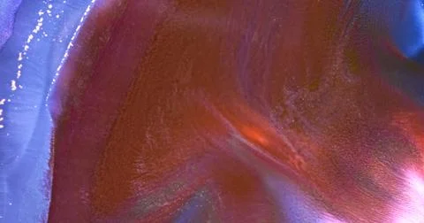 Solar pink-gold-blue paints splash. Pink gold ink blast on blue background Stock Illustration