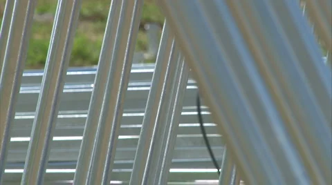 Solar plant construction Stock Footage 979738
