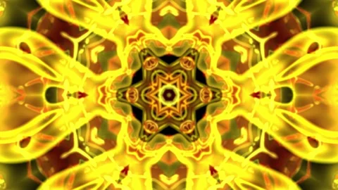 Solar Plexus Chakra Healing Loop – Yellow Mandala, Energy Animation, 60s Stock Footage 304756277
