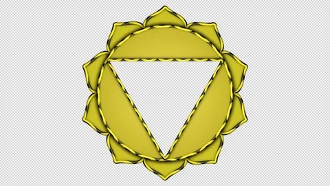 Solar Plexus Chakra – High-Quality Animated with Alpha Channel Stock Footage 301542036