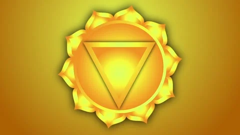 Solar Plexus Chakra Symbol Animated 스톡 동영상 140631345
