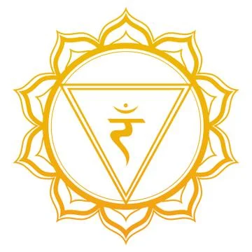 Solar Plexus Chakra Vector Illustration Stock Illustration