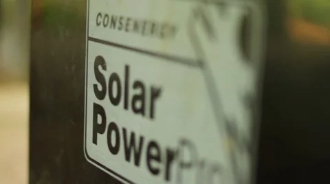 Solar power battery Stock Footage 48743528
