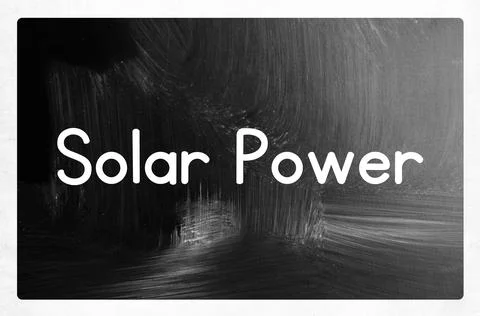 Solar power concept Stock Photos