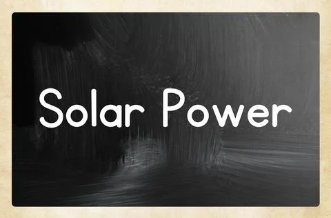 Solar power concept Stock Photos