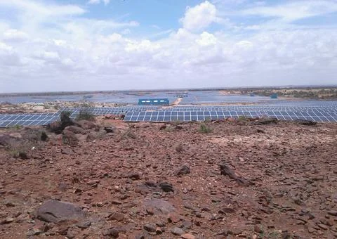 Solar power is the conversion of renewable energy from sunlight into electricit Stock Photos
