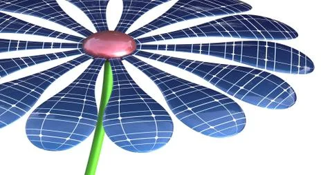 Solar Power Flower Illustrazione stock