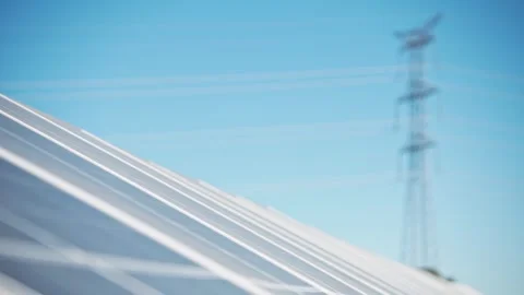 Solar Power Focus Shift Video stock 287747197
