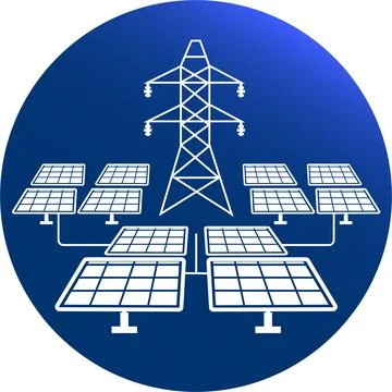 Solar Power Generation Ilustração Stock