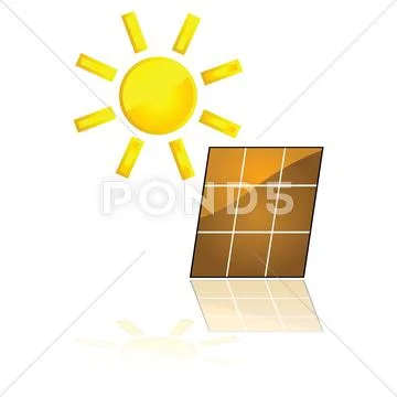 Solar power Stock Illustration