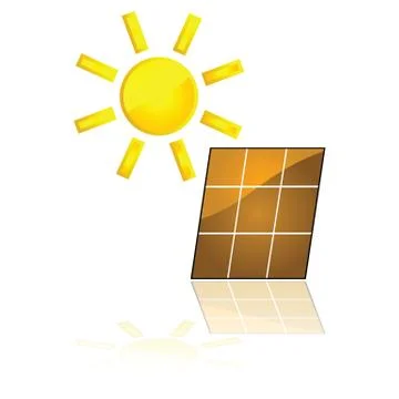 Solar power Stock Illustration
