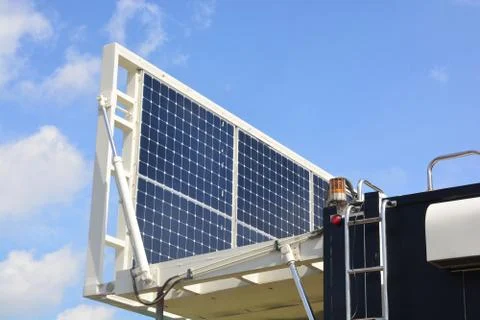 Solar Power or Solar Cell and Phone antenna Stock Photos