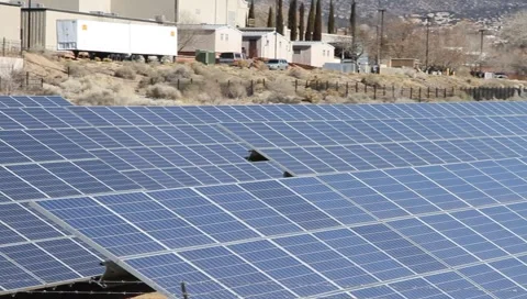 Solar Power Panels Video stock 1080316
