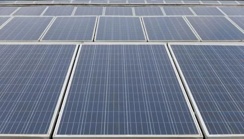 Solar power panels Stock Photos