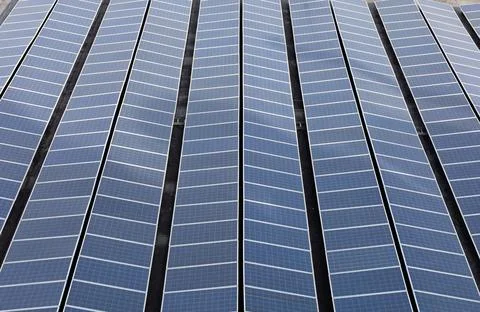 Solar power panels Stock Photos