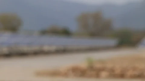 Solar Power Park Stock Footage 86626850