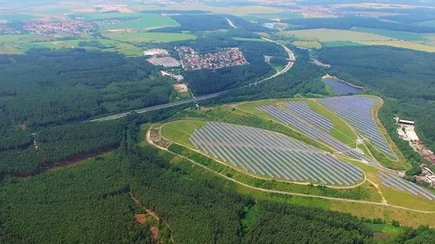 Solar power plant. Vídeo Stock 71224358