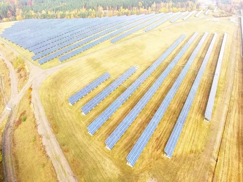 Solar power plant. Stock Footage 71941880