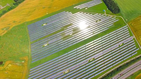 Solar power plant. Stock Footage 72063055