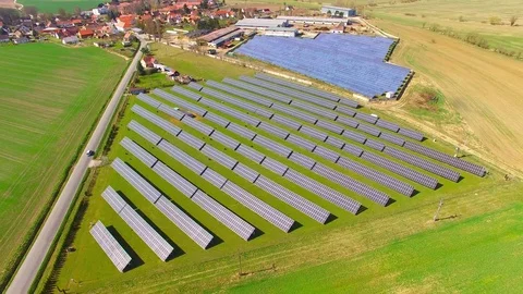 Solar power plant. Video stock 74193477