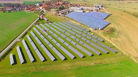 Solar power plant. Video stock 74193890