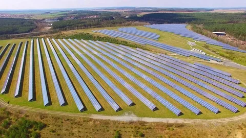 Solar power plant. Stock Footage 74446951