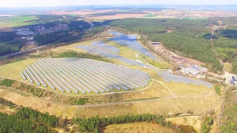 Solar power plant. Stock Footage 74449875
