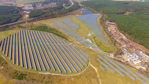 Solar power plant. Video stock 74450179