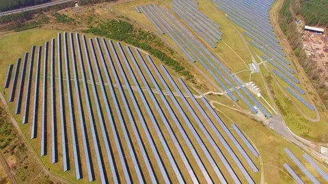 Solar power plant. Stock Footage 74450573