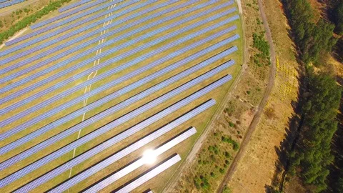 Solar power plant. Stock Footage 74451979