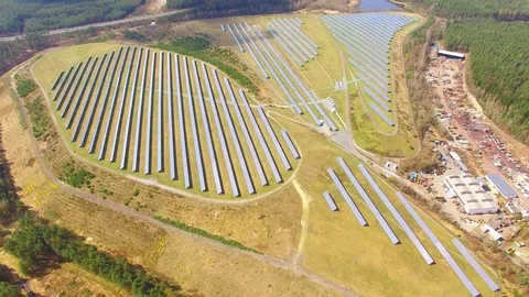 Solar power plant. Video stock 74459058