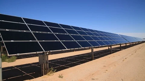 Solar Power Plant Stock Footage 90931553