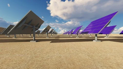Solar power plant Stock Footage 94150337