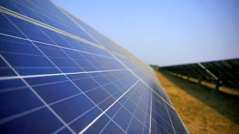 Solar power plant Stock Footage 211375669
