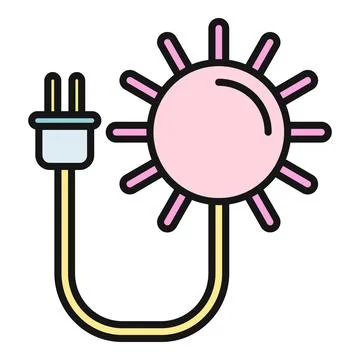 Solar power plug uniting clean energy concepts Stock Illustration