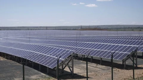 Solar power station Stockbeeldmateriaal 82728565