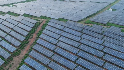 Solar power station in mountain Stock Footage 165535607