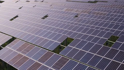 Solar power station in mountain Stock Footage 165606850