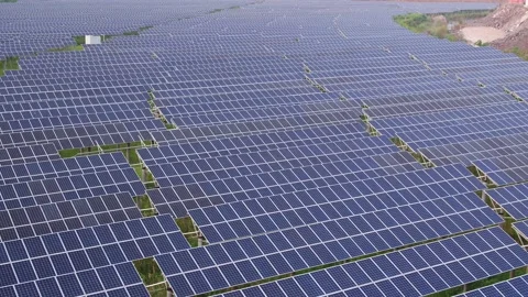 Solar power station in mountain Video stock 165609810
